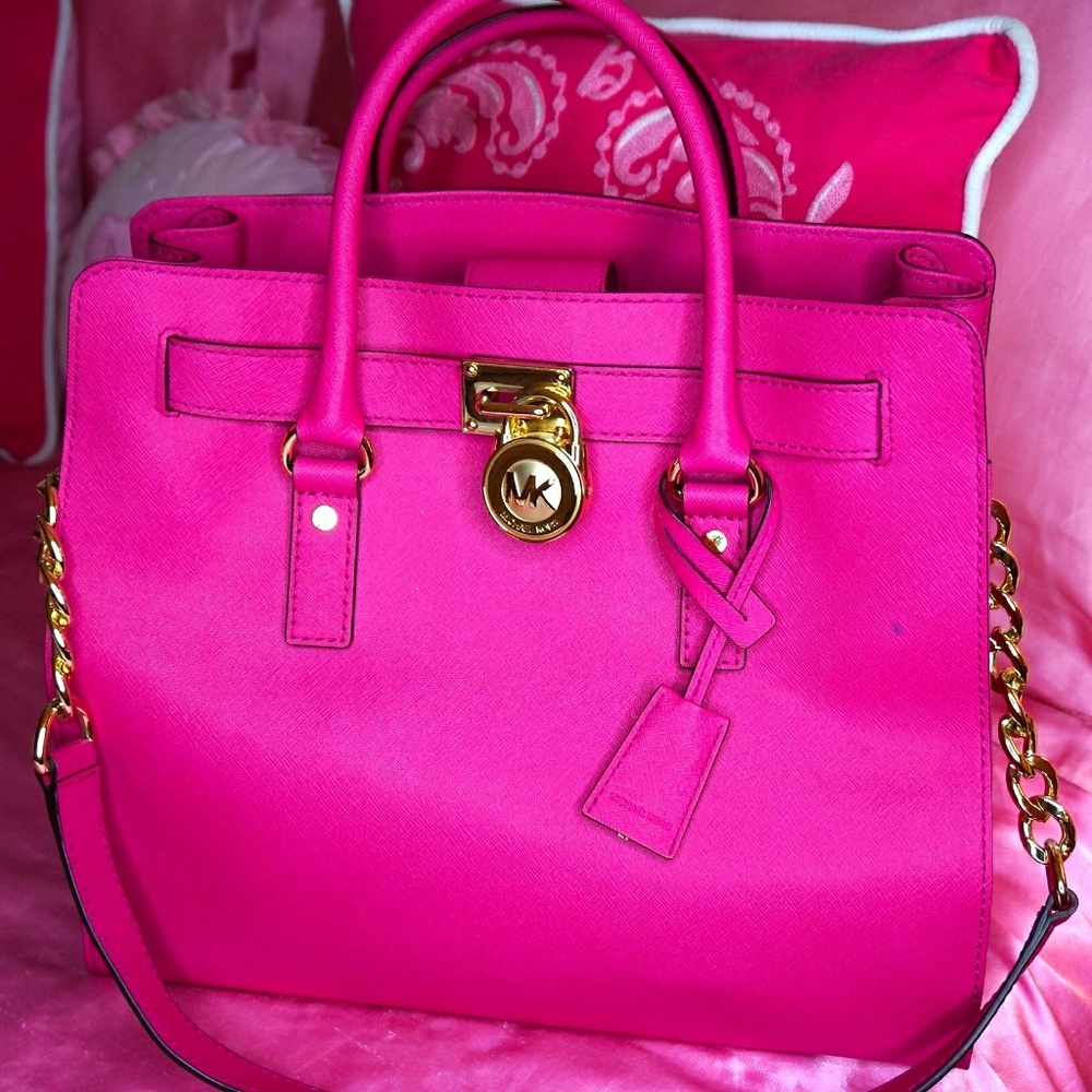 Pink michael kors handbag